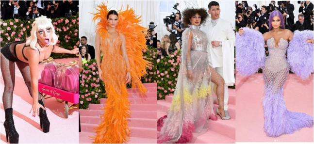 Met Gala 2019: Kendall & Kylie Jenner Walk Red Carpet in Versace
