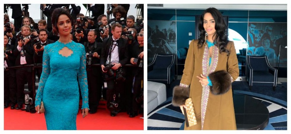 mallika sherawat cannes dress