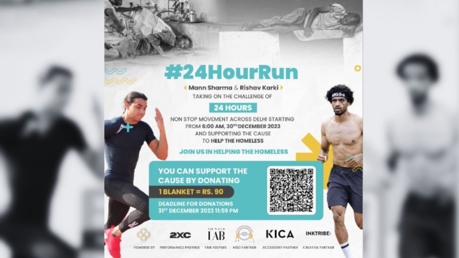 Running for Change: Delhi's Dynamic Duo Takes on 24-Hour Marathon to Aid  the Homeless - News Nation English